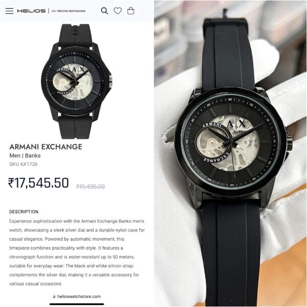 Armani Exchange- Automatic Z Black Series - Image 3