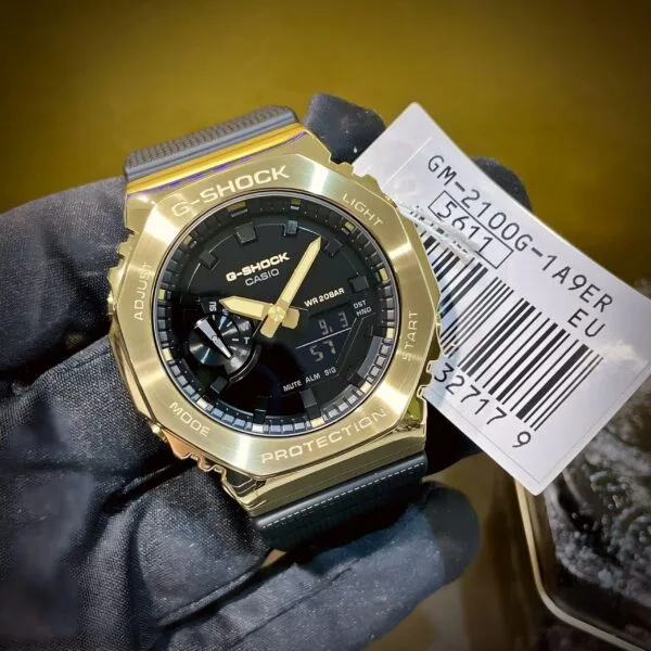 G- Shock GM 2100 Black & Gold - Image 3