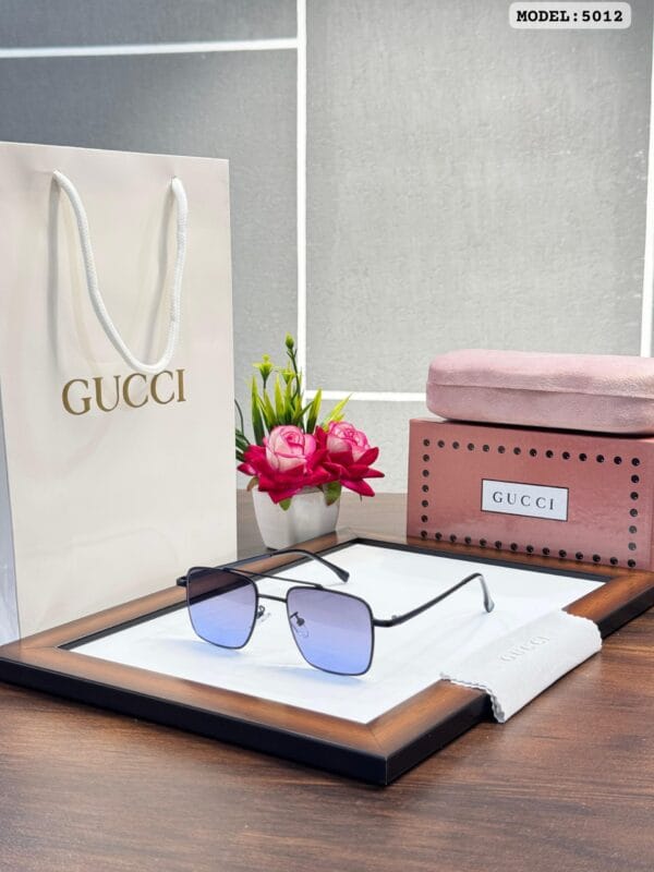 GUCCI- Premium Black Blue Sunglasses