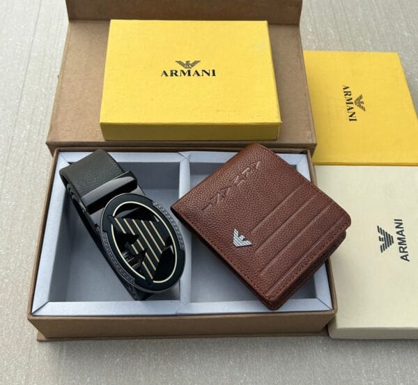 Armani- Wallet and belt combo - Image 2