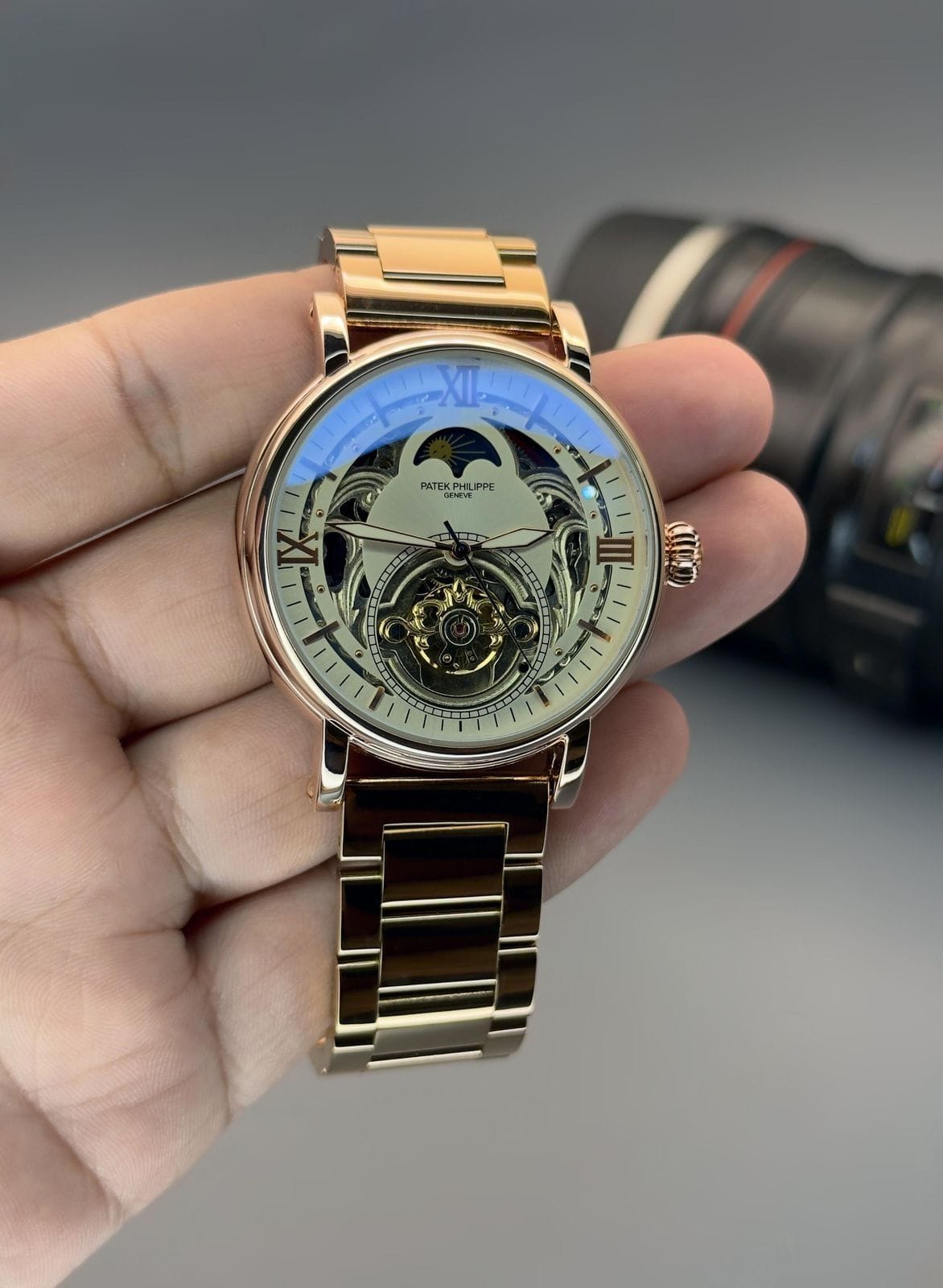 Patek Phillipe Mens Automatic Mechanical Wristwatch