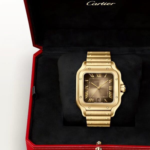 Cartier Santos Yellow Gold Automatic Machinery - Image 6