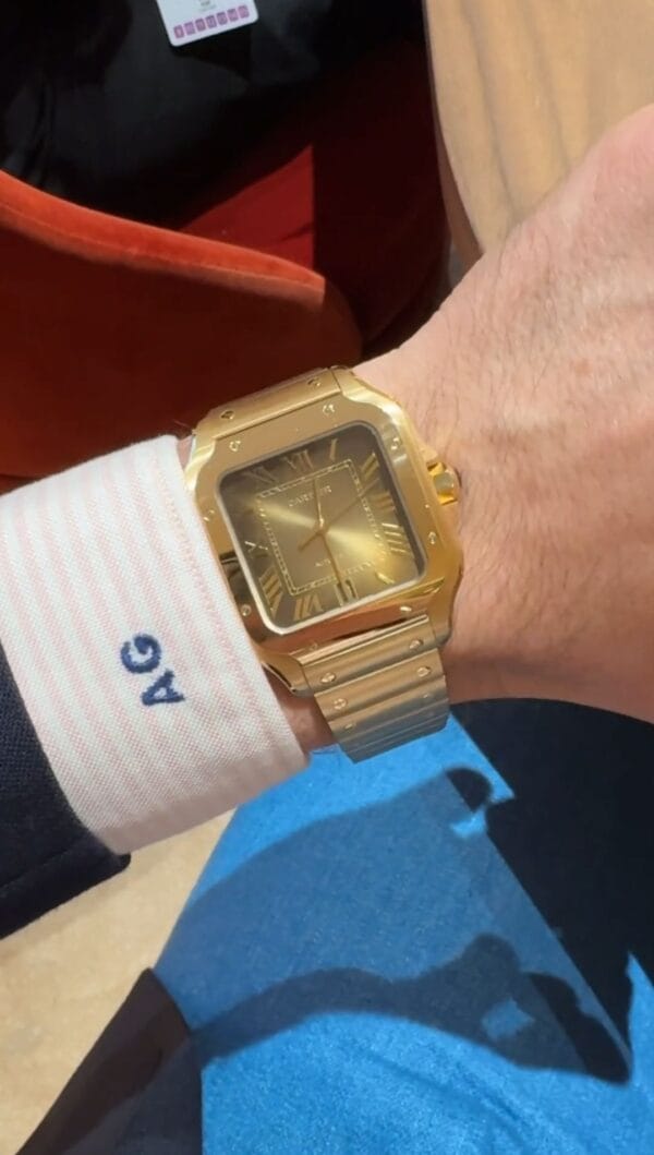 Cartier Santos Yellow Gold Automatic Machinery - Image 3