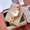 Fossil- Women's Golden Chain with White Dial Wristwatch