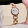 Fossil- Women's Golden Chain with White Dial Wristwatch - Image 4