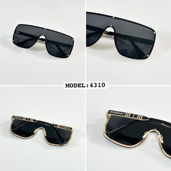 BURBERRY- Premium Gold Black Sunglasses - Image 2