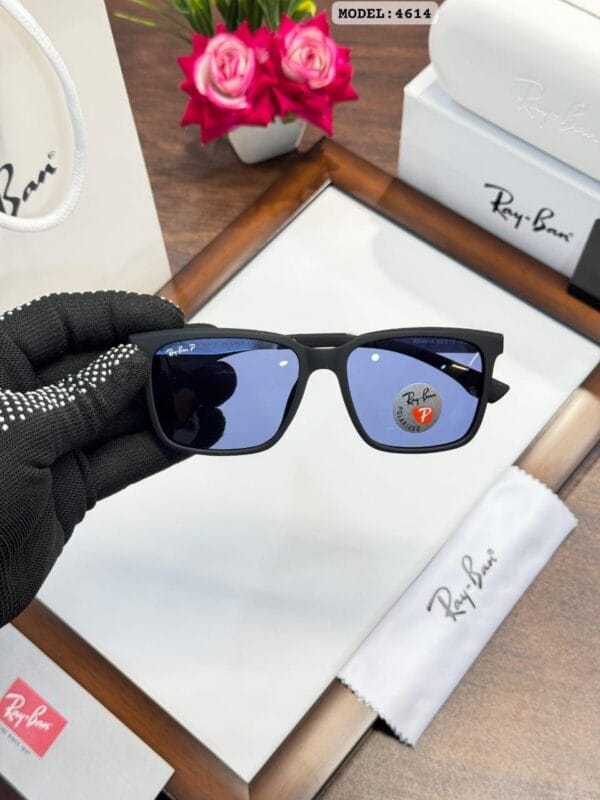 RAYBAN- Premium Black Blue Sunglasses - Image 5