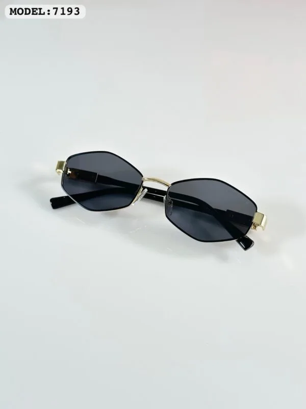 LOUIS VUITTON- Premium Gold Black Sunglasses - Image 2