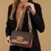 Michael Kors MK Heather Logo Premium Shoulder Bag - Image 2