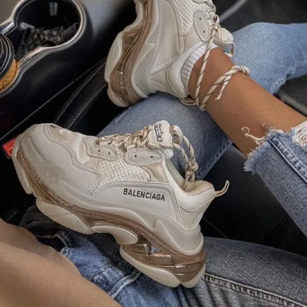 Balenciaga Triple S Clear Sole Beige - Image 5
