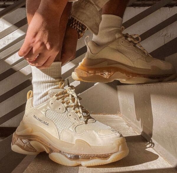 Balenciaga Triple S Clear Sole Beige