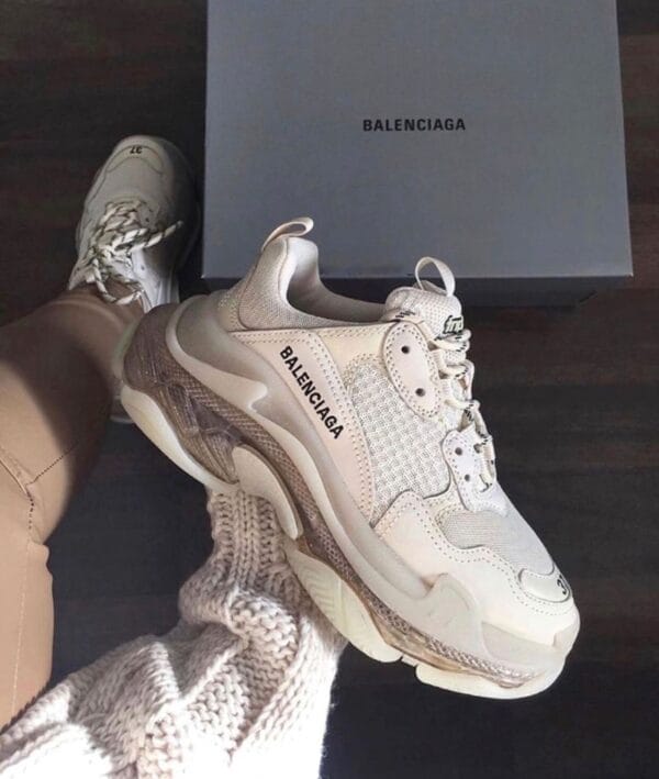 Balenciaga Triple S Clear Sole Beige - Image 4