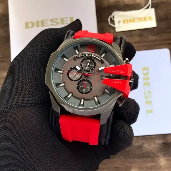 Diesel DZ4427 Japanese Quartz Machinery Silicon Strap Men's Watch - Image 3