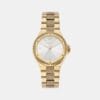 Michael Kors Gold White Analog Stainless Steel Women's Watch