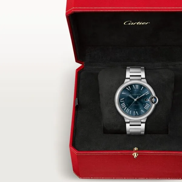 Cartier Ballon Blue De Cartier Metal Blue Automatic Men's Watch - Image 7