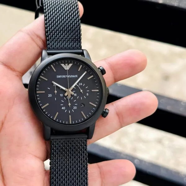 Emporio Armani Luigi AR1968, Z-Black Premium Men's Watch - Image 2