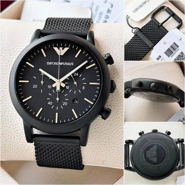 Emporio Armani Luigi AR1968, Z-Black Premium Men's Watch - Image 5