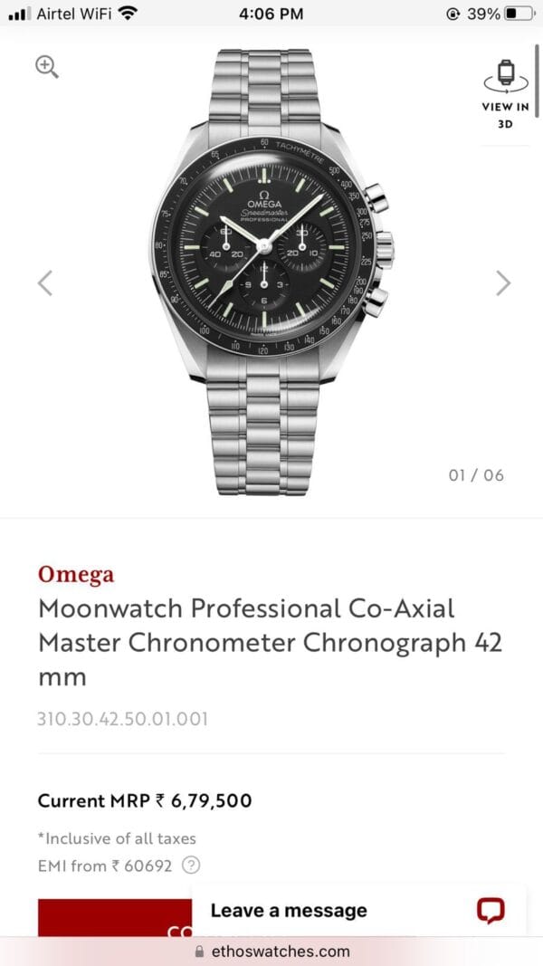 Omega Moon watch Professional Co-Axial Master Chronograph’s Men's Watch - Image 2