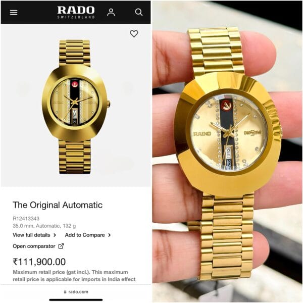 Rado Diastar Original Japanese Automatic Men's Watch - Image 5