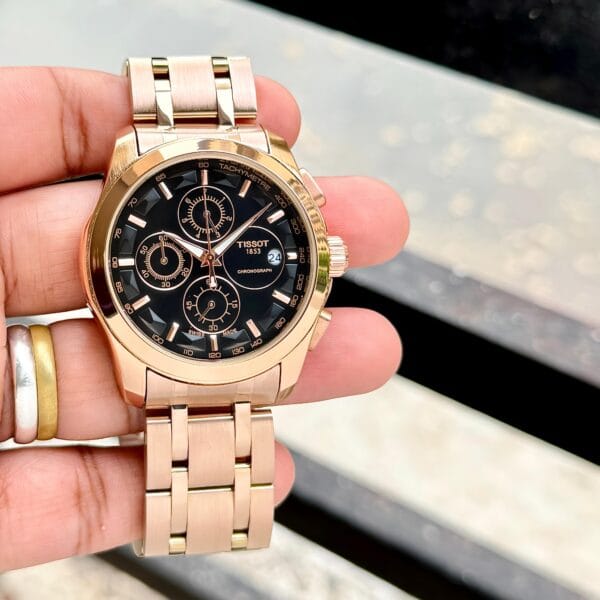 Tissot Couturier Rose Gold Premium Mens' watch - Image 2