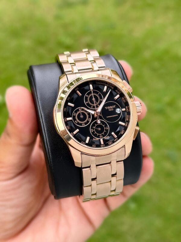 Tissot Couturier Rose Gold Premium Mens' watch - Image 4