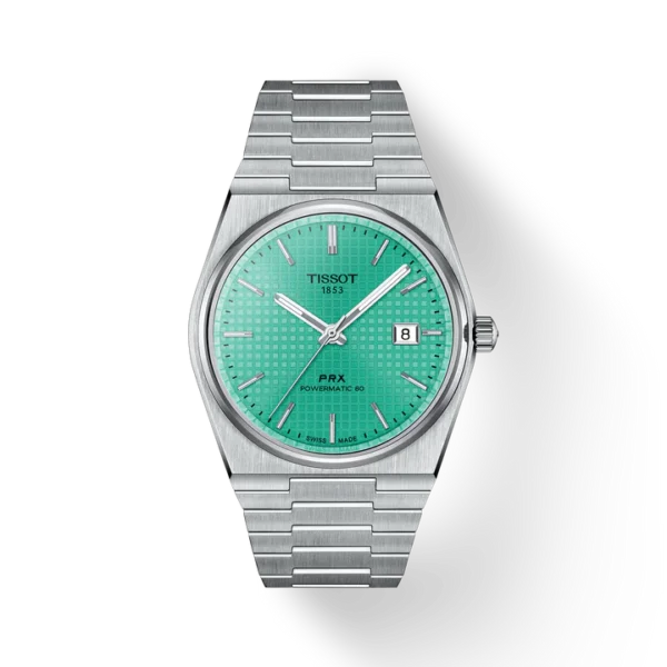 Tissot PRX Quartz Stainless Steel 40MM Cubes Tiffany Powermatic Dial