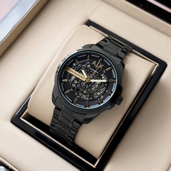Armani Exchange Z-Black Open Heart Automatic Men's watch - Image 4
