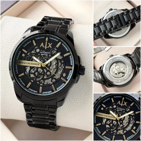 Armani Exchange Z-Black Open Heart Automatic Men's watch - Image 5