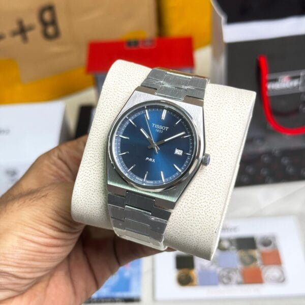 Tissot PRX Quartz Stainless Steel 40MM Navy Blue Solid Dial - Image 2