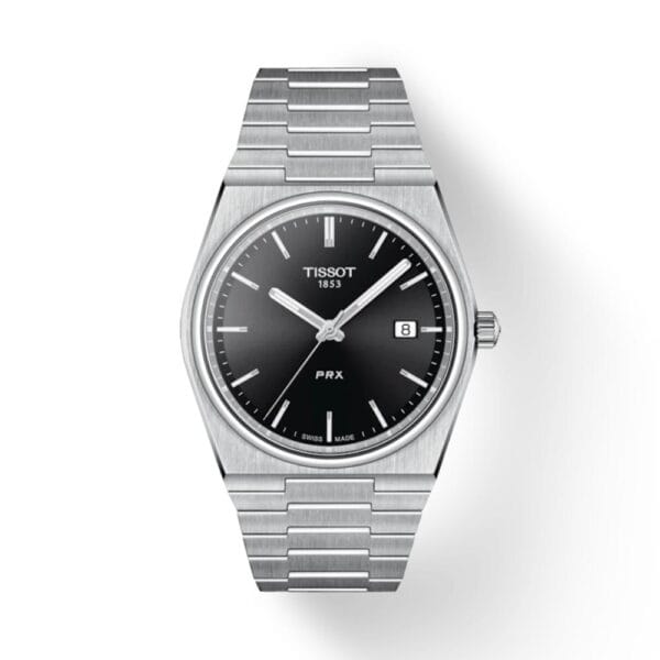 Tissot PRX Quartz Stainless Steel 40MM Black Solid Dial