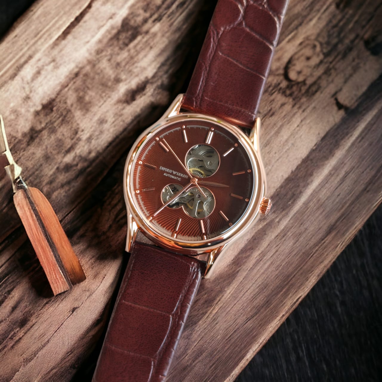 Emporio Arman_i Station Brown copper Automatic