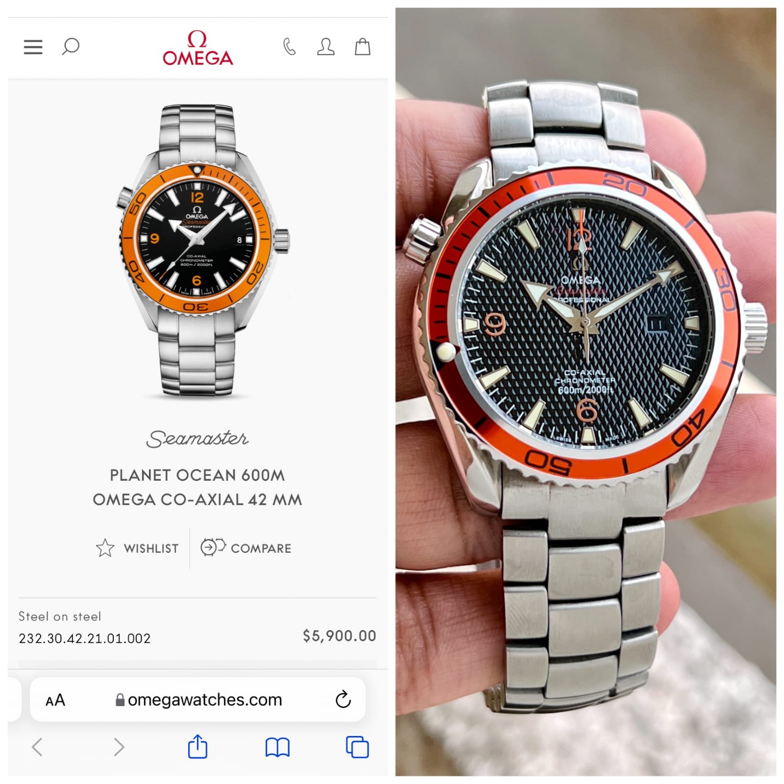 Omeg_a Seamaster Planet Ocean Automatic