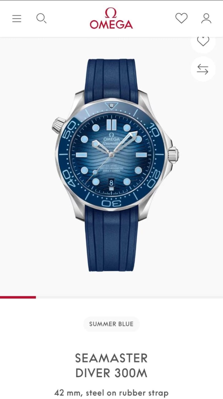 Omeg_a seamaster diver 300M automatic Summer