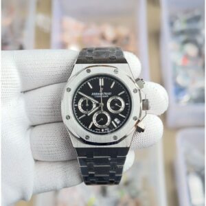 Audemars pigeu_t royal oak chronograph silver black