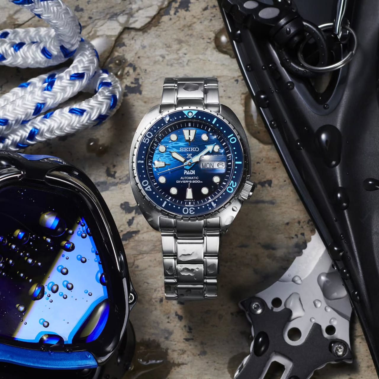 Seiko Padi Srp789 Turtle Pepsi Semi-ETA