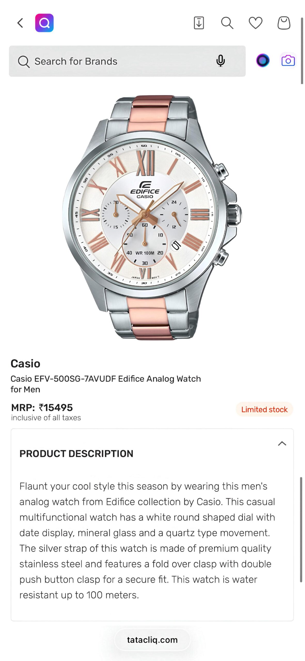 Casio Edifice Chronograph JAPAN