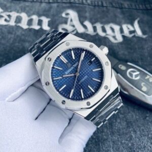 Audemars_piguet royal Oak Quartz Silver-Blue
