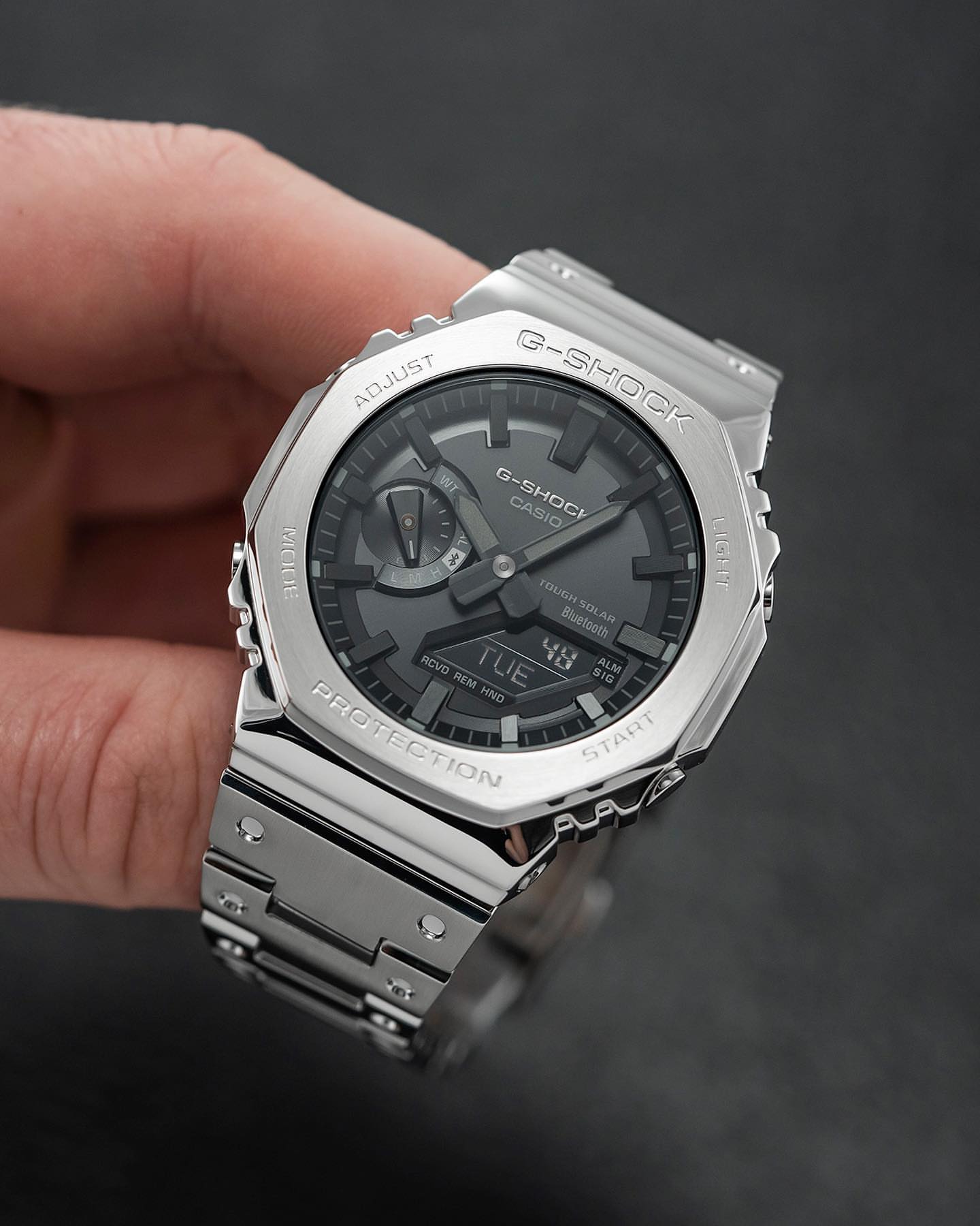 Casio G Shock Gmb2100 Japan silve back