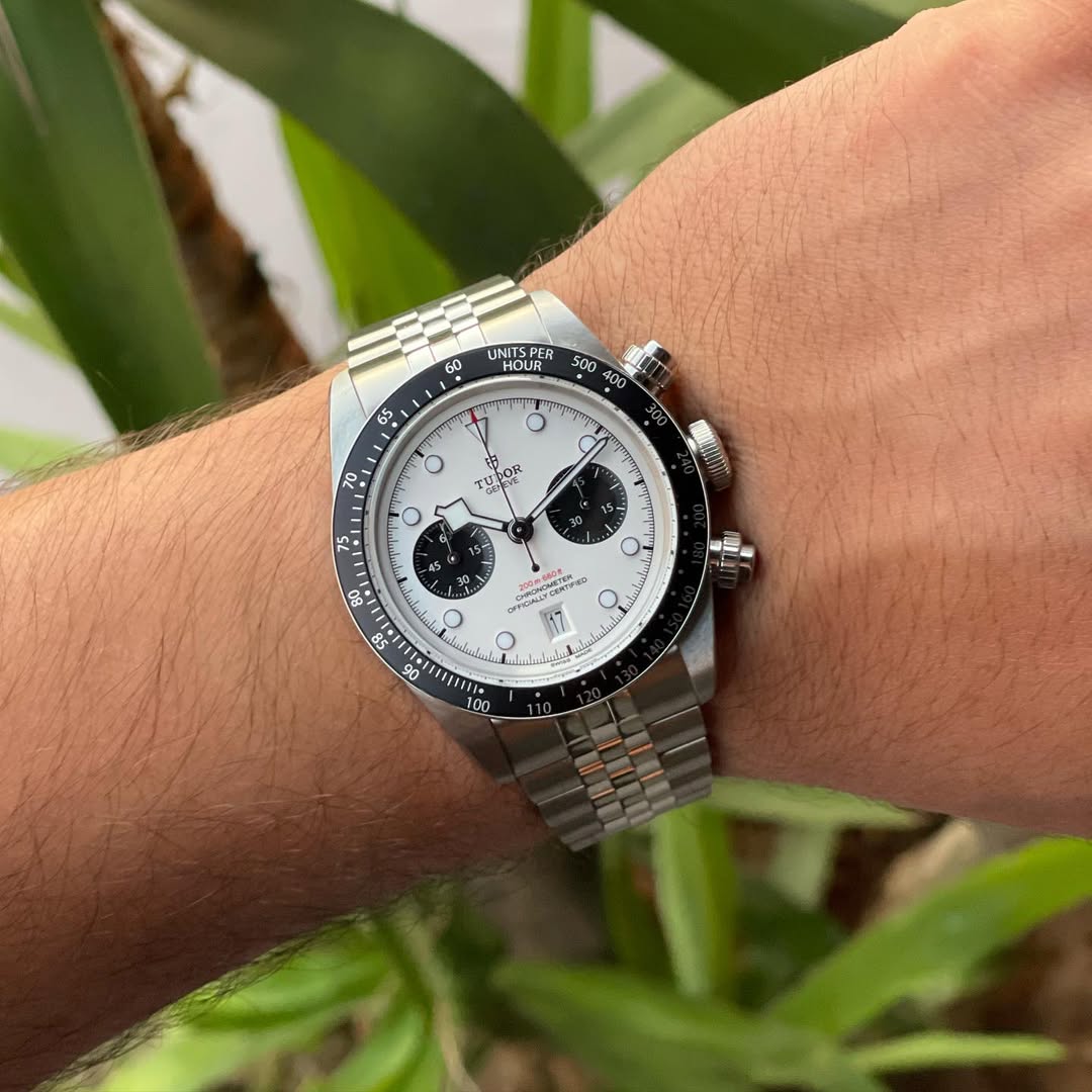 Tudo_r Black Bay Chrono White