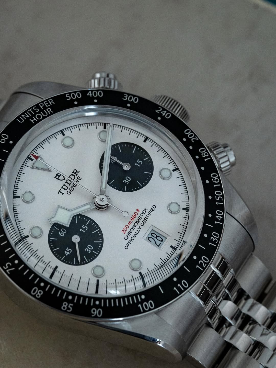 Tudo_r Black Bay Chrono White