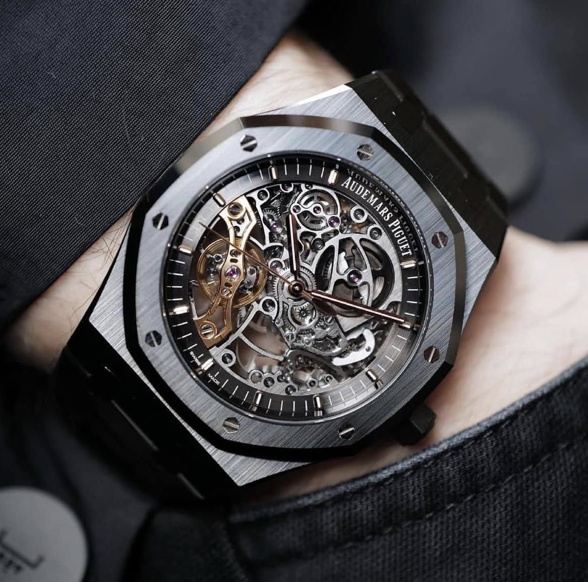Audemars_piguet Royal Oak Skeleton Automatic Black-Black