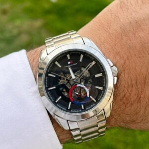 Tomm_y Hilfiger automatic skeleton Black