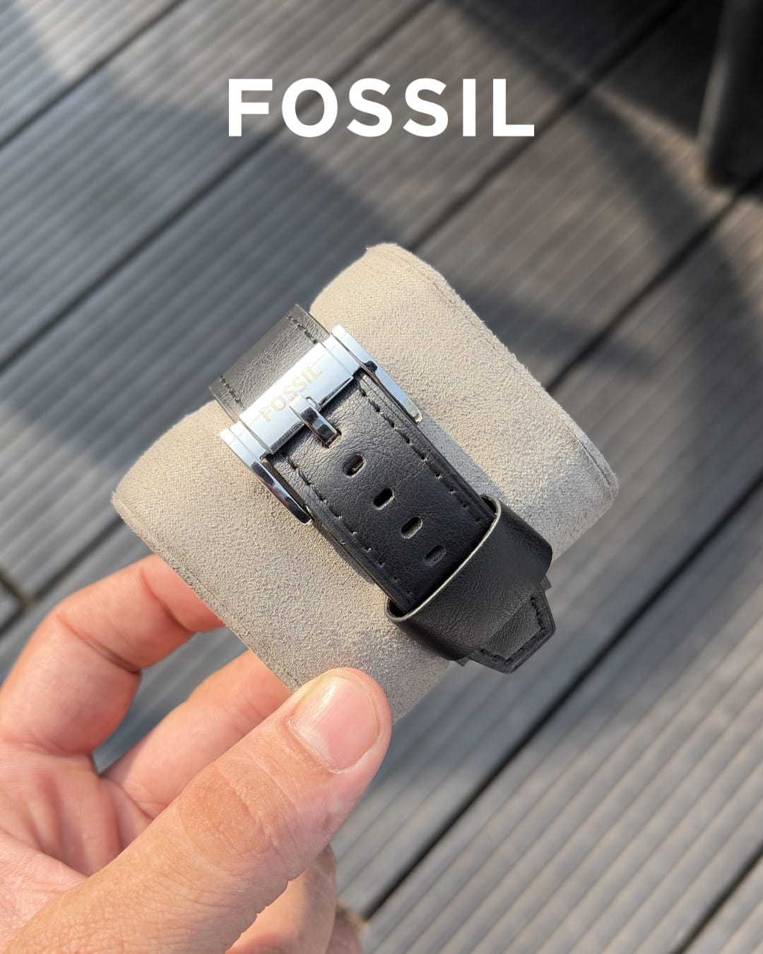 Fossi_l Bronson Chronograph Luggage Leather