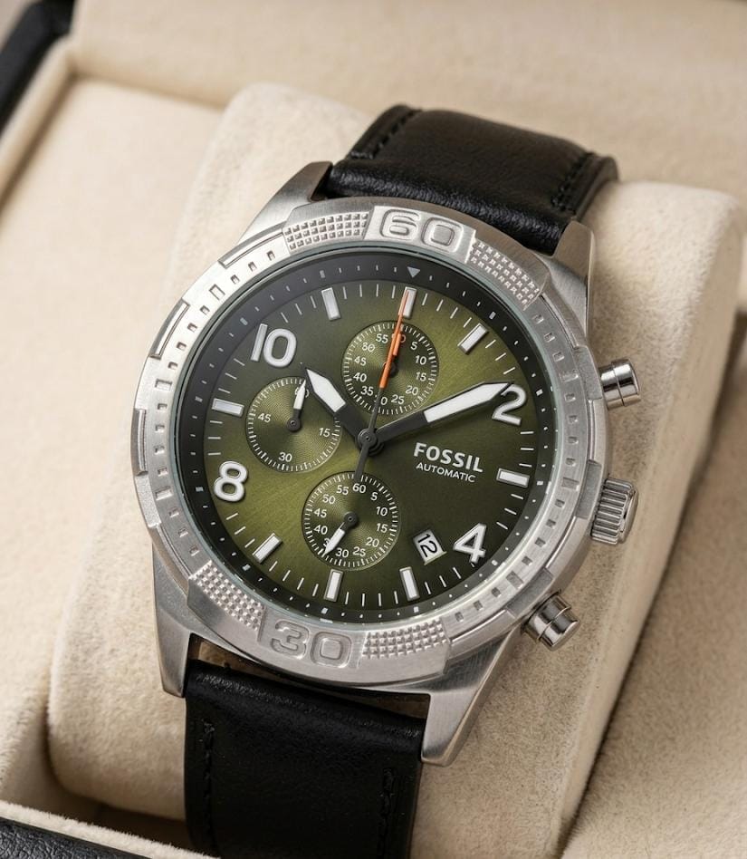 Fossi_l Bronson Chronograph Luggage Leather