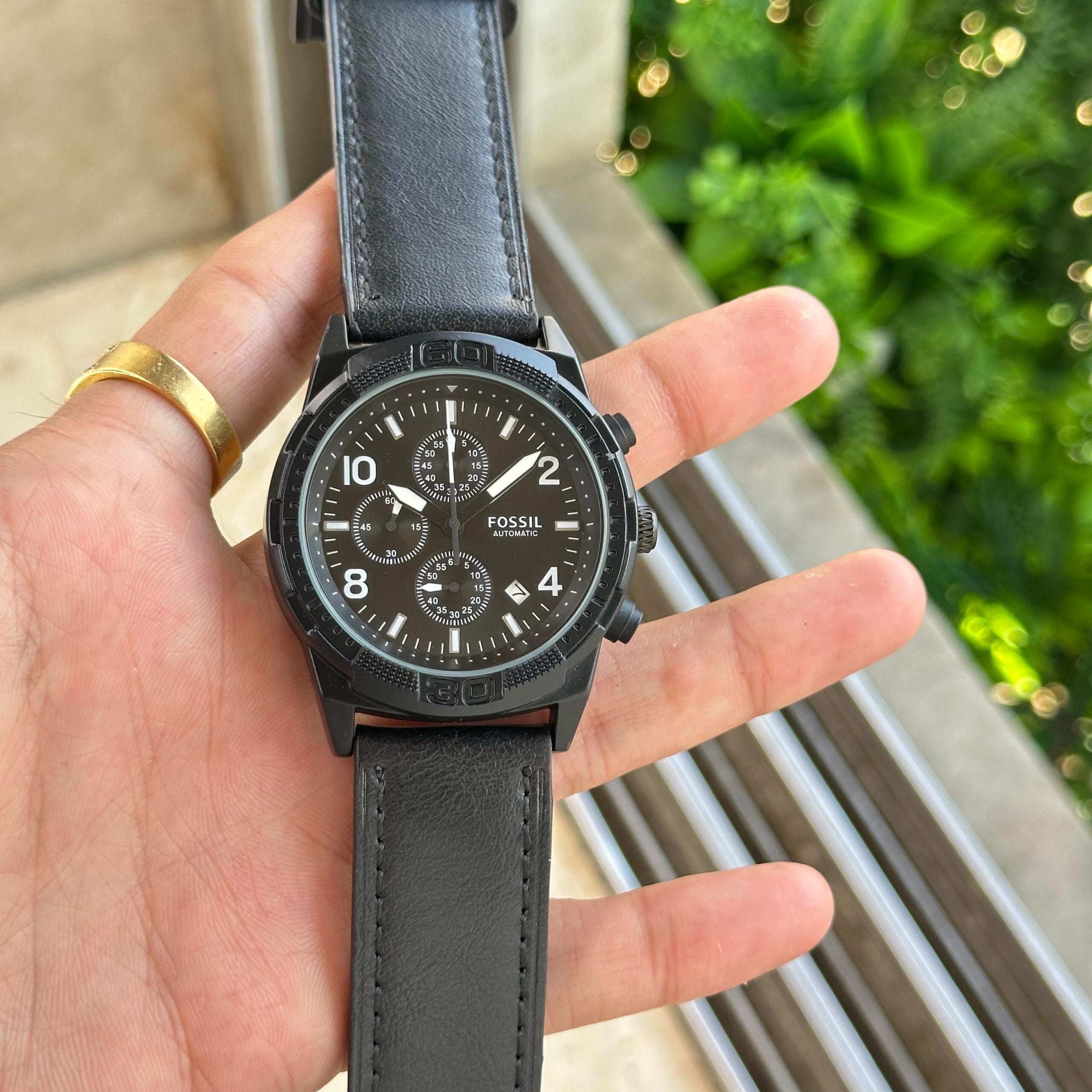 Fossi_l Bronson Chronograph Luggage Leather