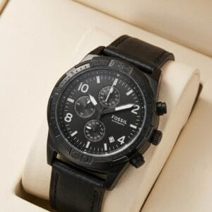 Fossi_l Bronson Chronograph Luggage Leather