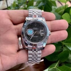 Rolex Date Just 41 Silver Wimbeldon (ZR)