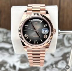 Rolex Day Date Rose Gold Grey 2024 YZ