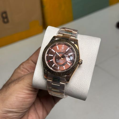 rolex sky dweller chocolate dial