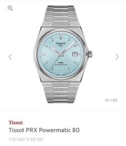 Tissot Prx Powermatic 80 Ice Blue 40mm Authentic Quality